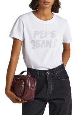 Camiseta Pepe Jeans Bria Blanco Para Mujer