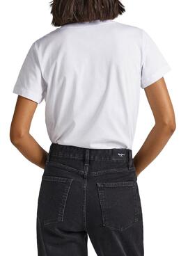 Camiseta Pepe Jeans Bria Blanco Para Mujer