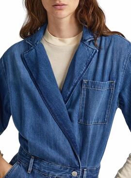 Mono Largo Pepe Jeans Soleil Denim Para Mujer