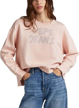 Sudadera Pepe Jeans  Bailey Rosa Para Mujer