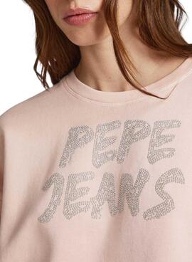 Sudadera Pepe Jeans  Bailey Rosa Para Mujer