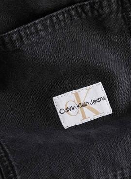 Camisa Calvin Klein Jeans Canvas Negro para Hombre