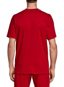 Camiseta Adidas Trefoil Rojo Hombre