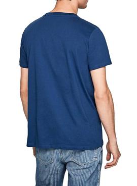 Camiseta Pepe Jeans 45TH Azul Hombre