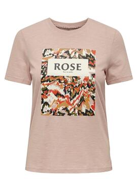 Camiseta Only Philine Rosa Para Mujer