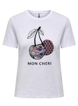 Camiseta Only Philine Blanco Mon Chéri Para Mujer