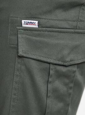 Pantalón Tommy Jeans Scanton Cargo Verde Hombre