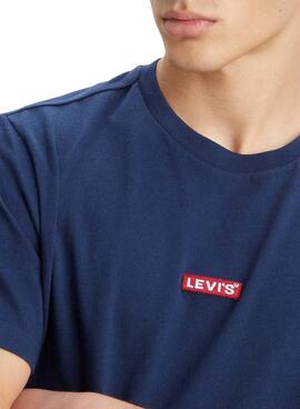 Camiseta Levis Relaxed Baby Tab Azul Marino Hombre