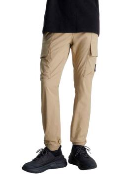 Pantalón Cargo Calvin Klein Skinny Washed Hombre