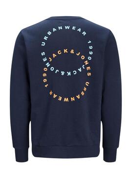 Sudadera Jack and Jones Net Marino para Hombre