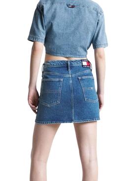 Falda Tommy Jeans Mini Izzie Denim para Mujer