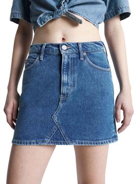 Falda Tommy Jeans Mini Izzie Denim para Mujer