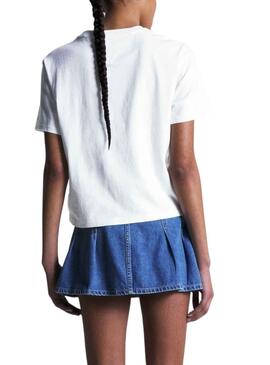 Camiseta Tommy Jeans Classic Luxe 2 Blanco Mujer