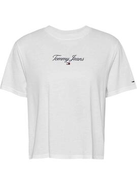 Camiseta Tommy Jeans Essential Blanco para Mujer