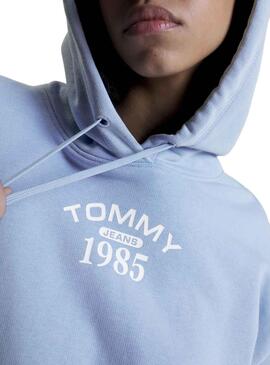 Sudadera Tommy Jeans Relaxed Essential Azul Mujer