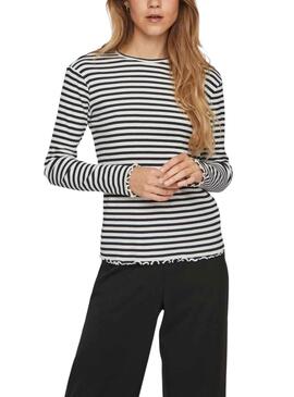 Camiseta Vila Vithessa O-Neck Vithessa Rayas Mujer