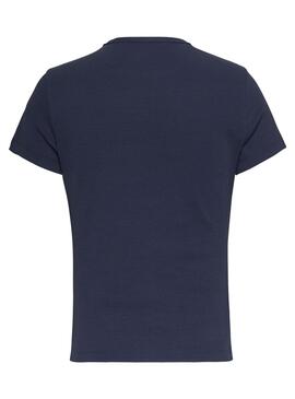 Camiseta Tommy Jeans Essential Marino para Mujer