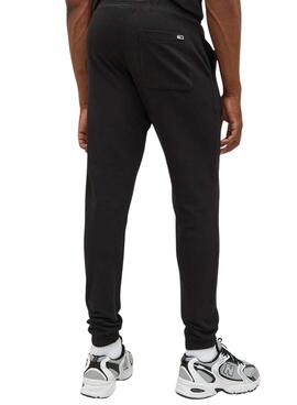 Pantalón Tommy Jeans Signature Negro para Hombre