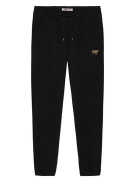 Pantalón Tommy Jeans Signature Negro para Hombre