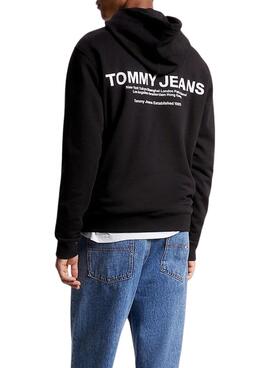 Sudadera Tommy Jeans Entry Graphic Negro Hombre