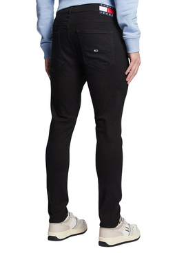 Pantalón Vaquero Tommy Jeans Scanton Negro Hombre