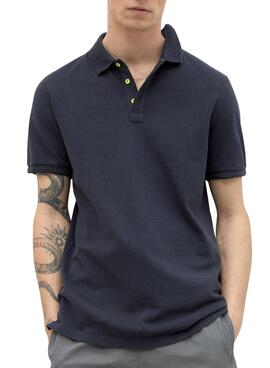 Polo Ecoalf Tano Negro para Hombre