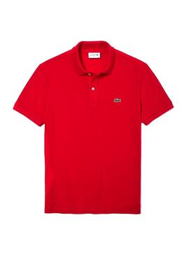 Polo Lacoste Básico Slim fit Rojo para Hombre