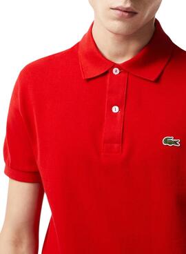 Polo Lacoste Básico Slim fit Rojo para Hombre