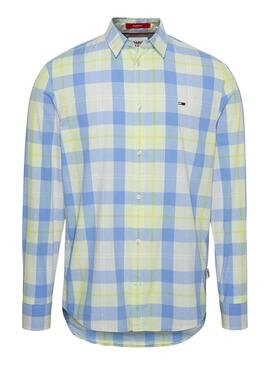Camisa Tommy Jeans Essential Amarillo para Hombre