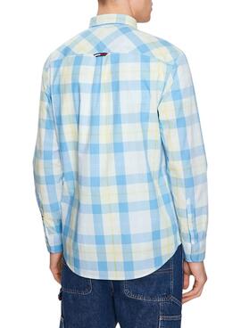 Camisa Tommy Jeans Essential Amarillo para Hombre