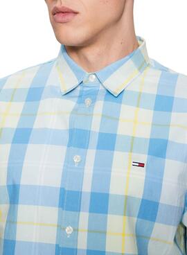 Camisa Tommy Jeans Essential Amarillo para Hombre