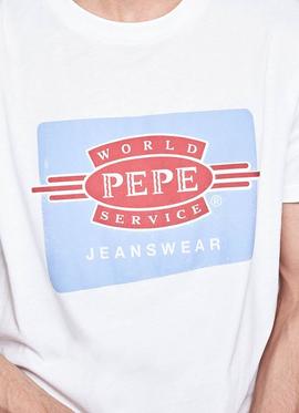 Camiseta Pepe Jeans Vintage Blanco Hombre
