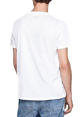 Camiseta Pepe Jeans Vintage Blanco Hombre