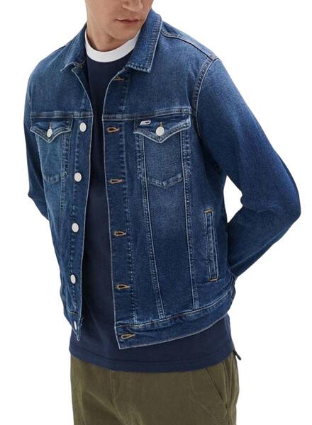 TOMMY HILFIGER: Chaqueta para hombre, Azul Oscuro