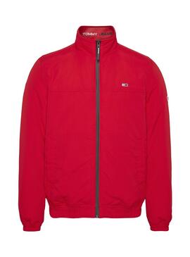 Chaqueta Tommy Jeans Essential Padded Hombre Roja