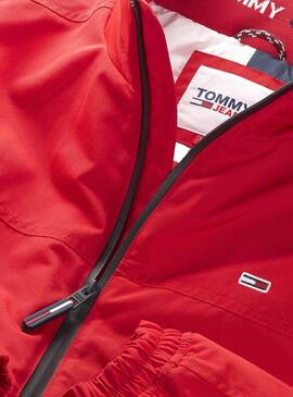 Chaqueta Tommy Jeans Essential Padded Hombre Roja