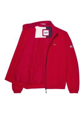 Chaqueta Tommy Jeans Essential Padded Hombre Roja