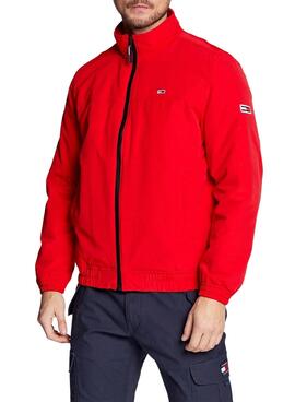 Chaqueta Tommy Jeans Essential Padded Hombre Roja