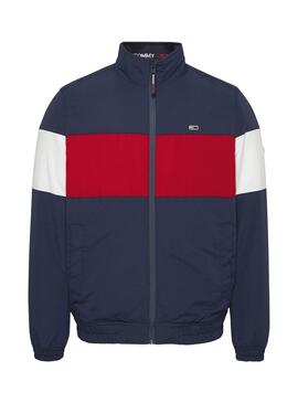 Chaqueta Tommy Jeans Colorblock para Hombre Marina