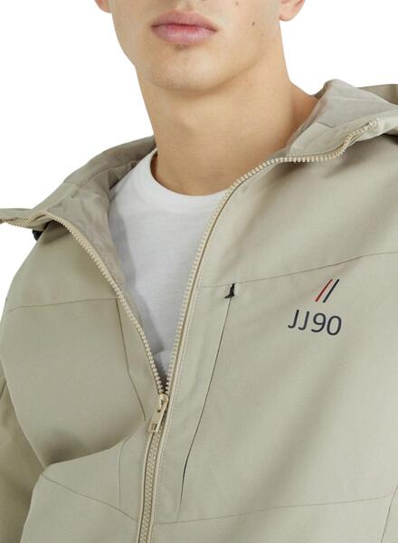 Chaqueta Jack Jones Beige Logo Pequeño