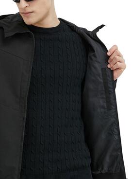 Chaqueta Jack And Jones Snap Negra para Hombre