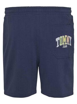 Bermudas Tommy Jeans College Marino para Hombre