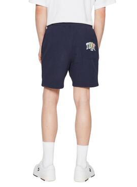 Bermudas Tommy Jeans College Marino para Hombre