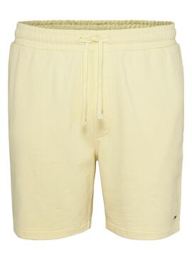 Bermuda Tommy Jeans College Pop Amarillo Hombre