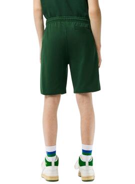 Bermudas Lacoste Felpa Verde para Hombre