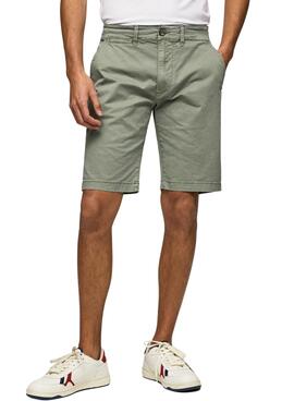 Bermuda Pepe Jeans Mc Queen Verde para Hombre