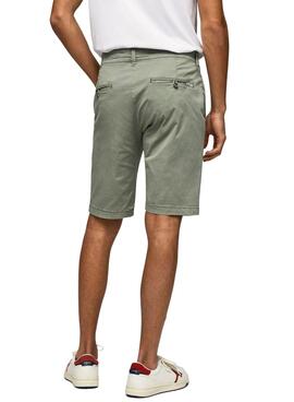 Bermuda Pepe Jeans Mc Queen Verde para Hombre