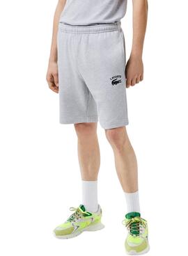 Bermudas Lacoste Sport Gris para Hombre