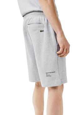 Bermudas Lacoste Sport Gris para Hombre