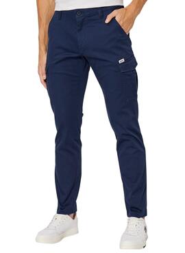 Pantalón Tommy Jeans Scanton Marino Para Hombre